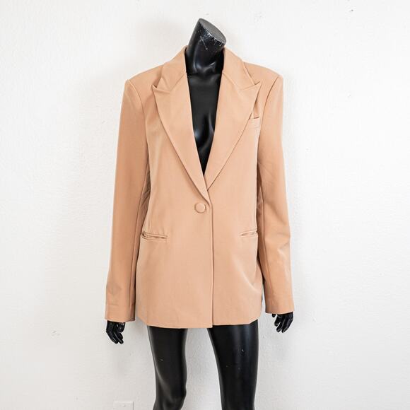 Camila Coelho Morena Suit Jacket Blazer in Nude Toffee size Medium - Picture 2 of 9